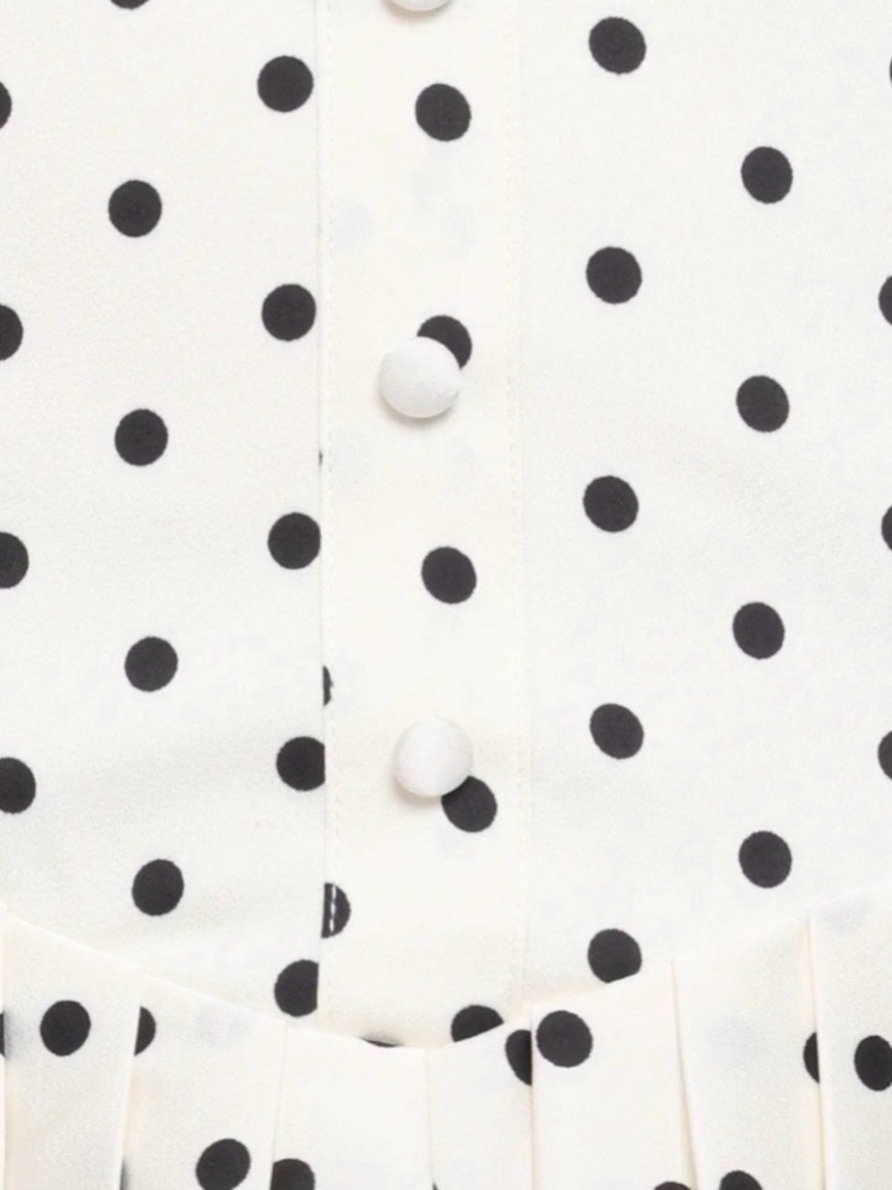Petal & Pup White One-Shoulder Polka Dot Midi Dress #187 - Picture 5 of 7